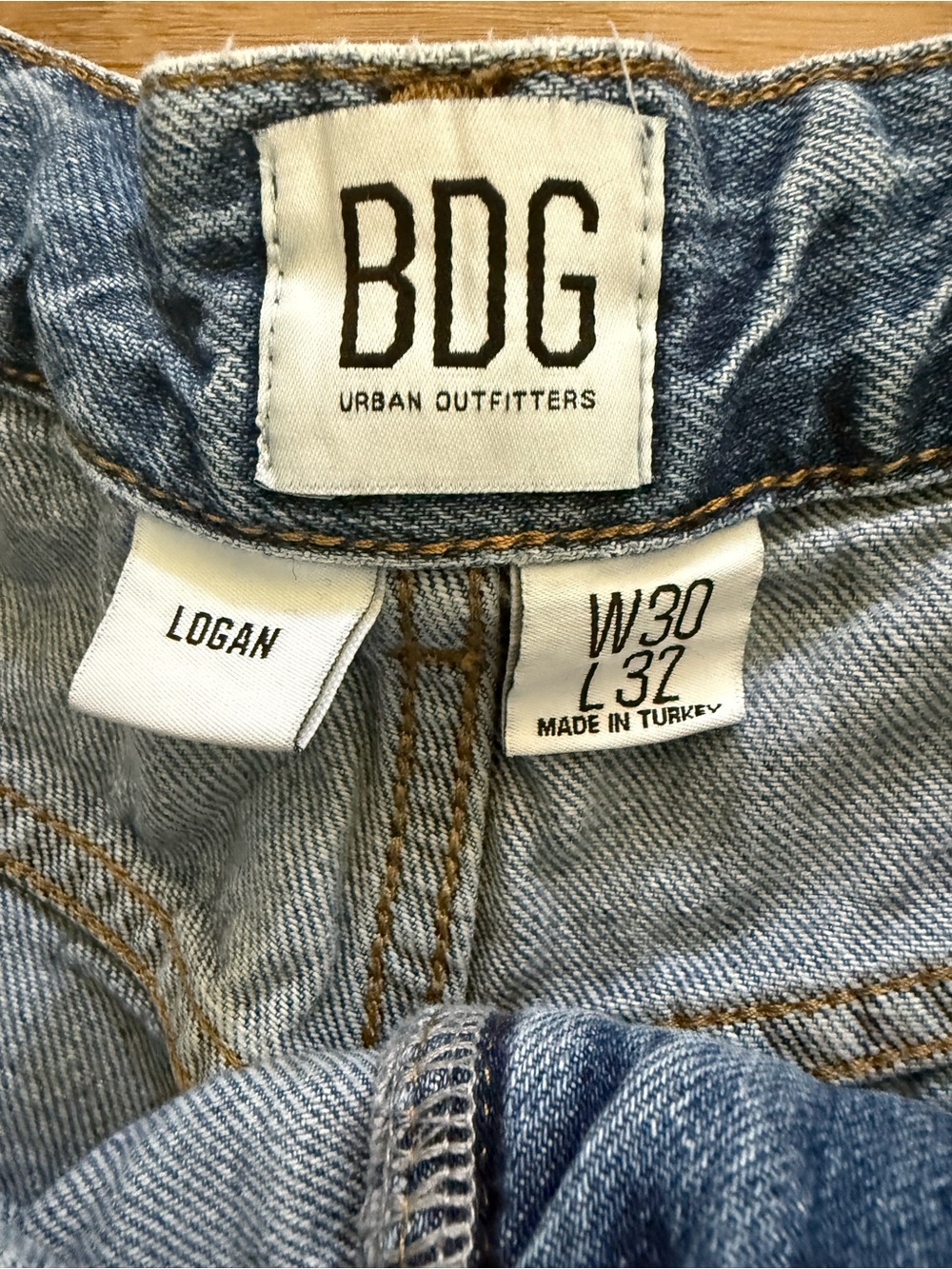 BDG Cropped Ankle Wide-Leg Jeans in Medium Blue - Picture 4 of 7